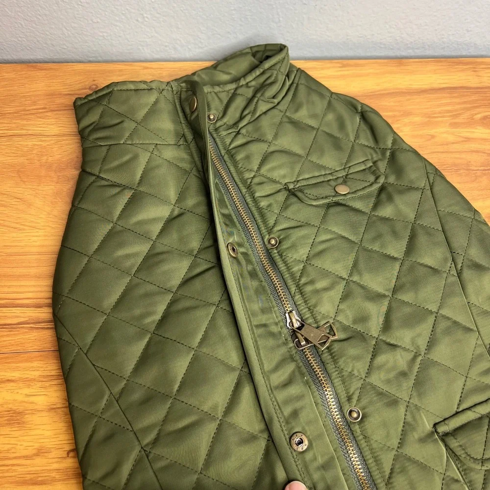 Fab Dog Olive Quilted Barn Coat Dog Jacket Vest 20 Inch Hunting‎ NWT